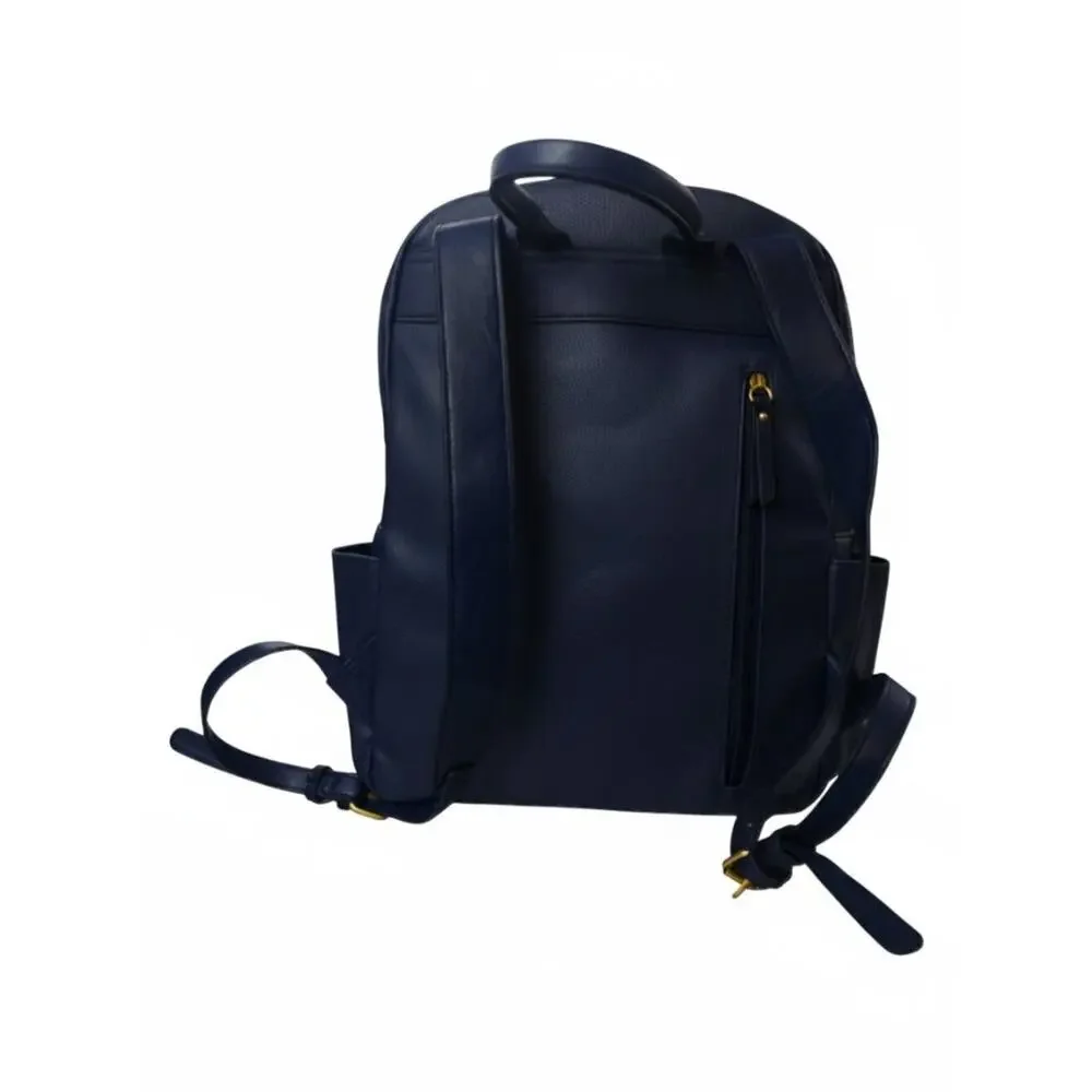 Rosetti Navy & Gold Laptop Backpack Work Travel Bag Minimalist Chic
